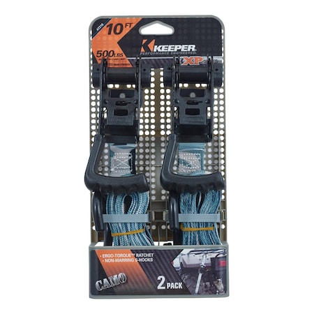 Keeper Keeper Ergo-Torque 1 in. W X 10 ft. L Camo Ratchet Tie Down Strap 500 lb 1 pk 47310